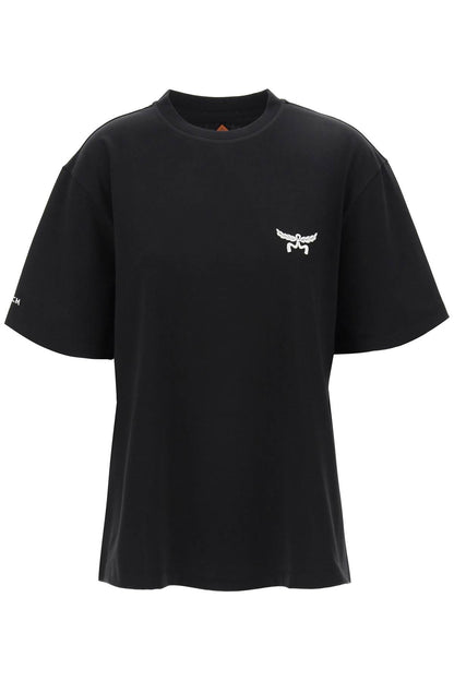 Laurel Embroidered T-shirt  - Black