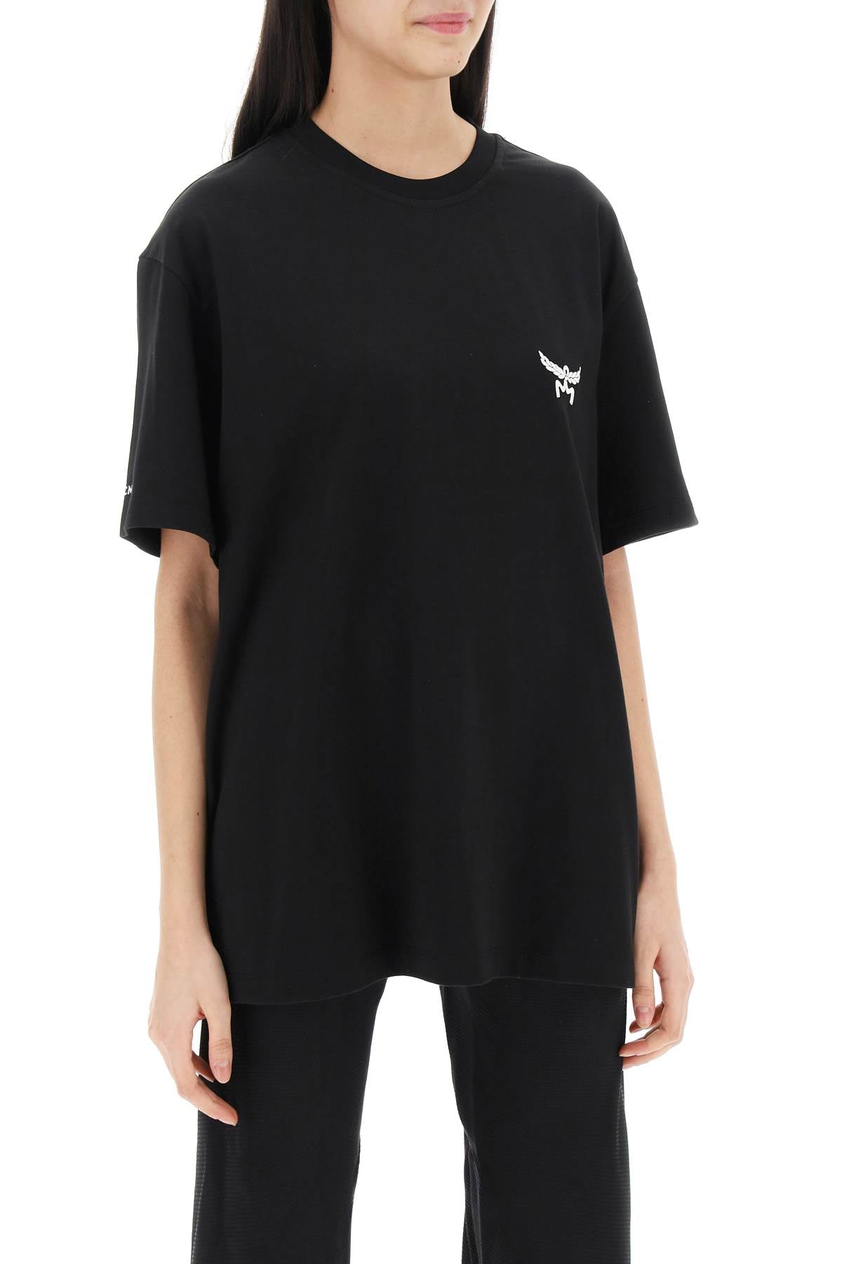 Laurel Embroidered T-shirt  - Black