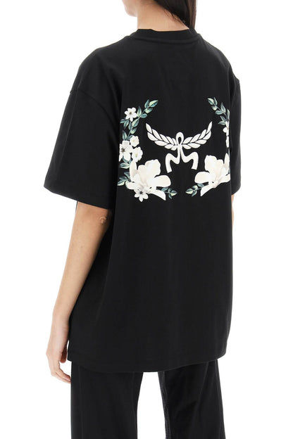 Laurel Embroidered T-shirt  - Black