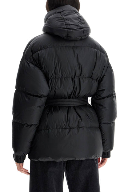 Michlin Belted Down Jacket  - Black