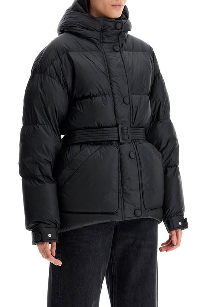 Michlin Belted Down Jacket  - Black