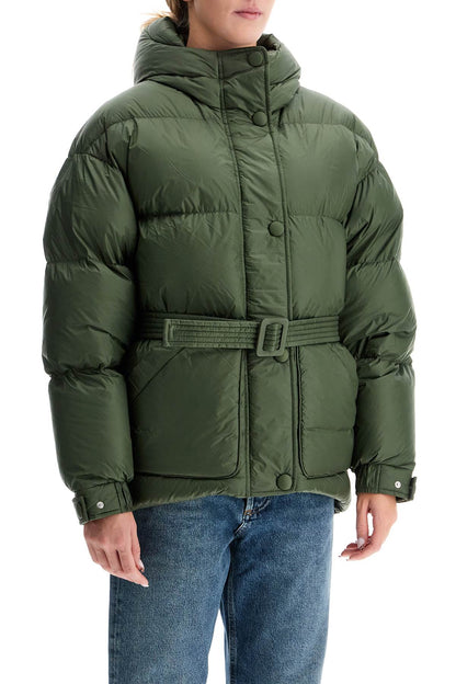 Michlin Belted Down Jacket  - Green