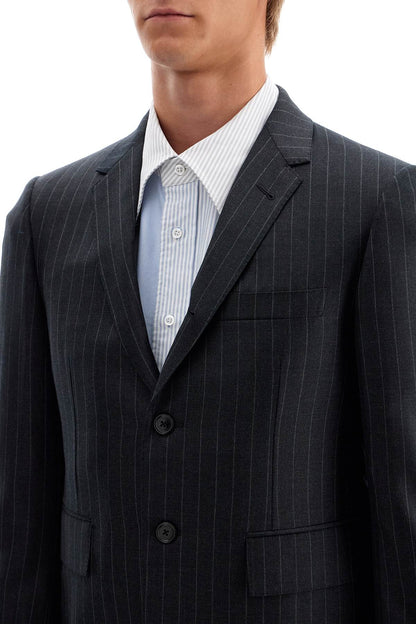 Woolen Pinstripe  - Grey