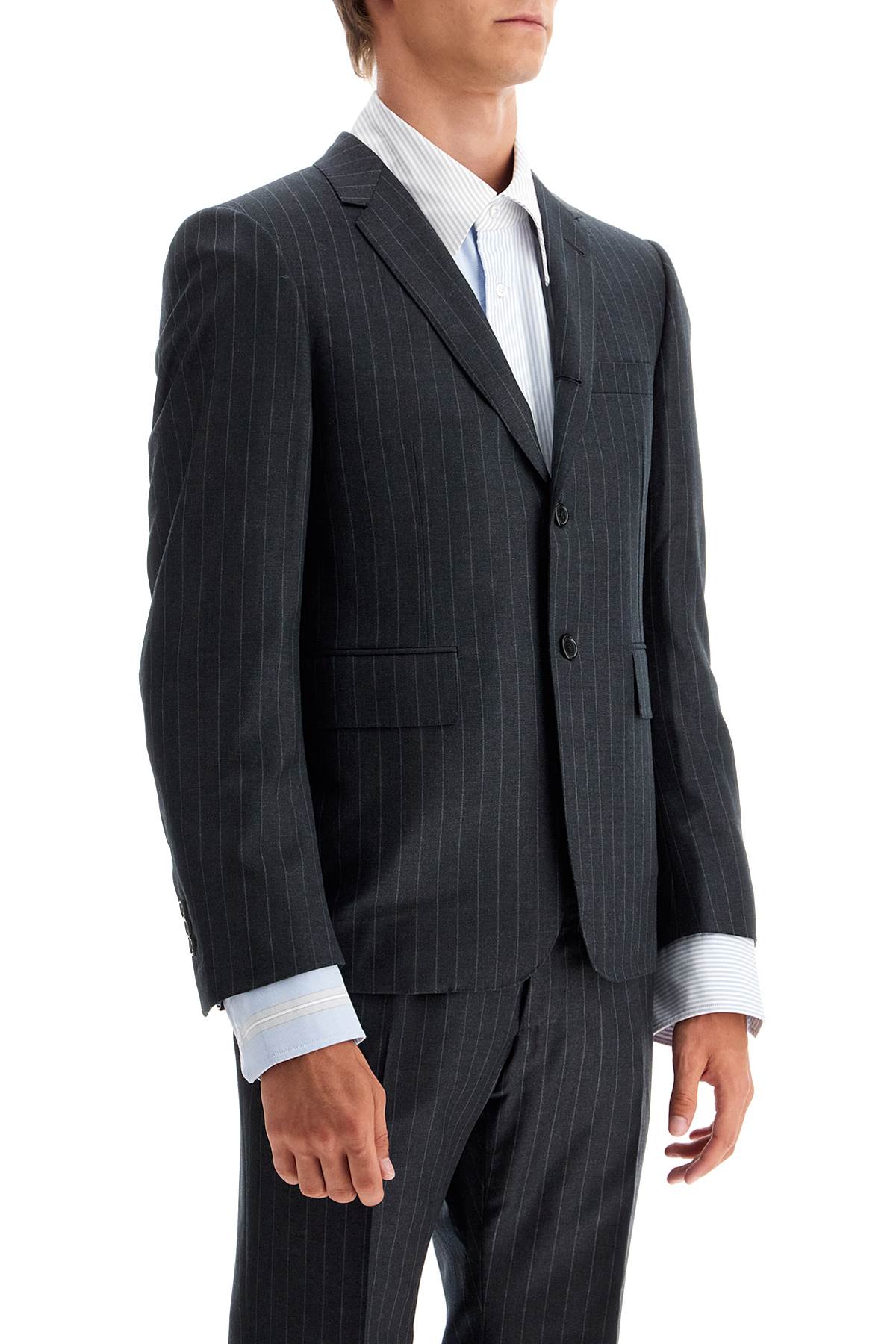 Woolen Pinstripe  - Grey