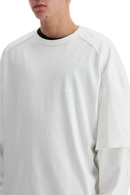 Theo Double Sleeve T-shirt With  - White