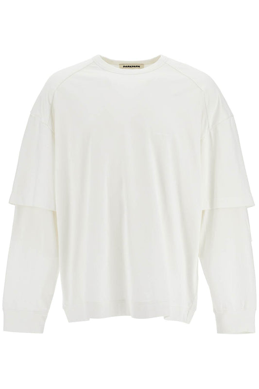 Theo Double Sleeve T-shirt With  - White