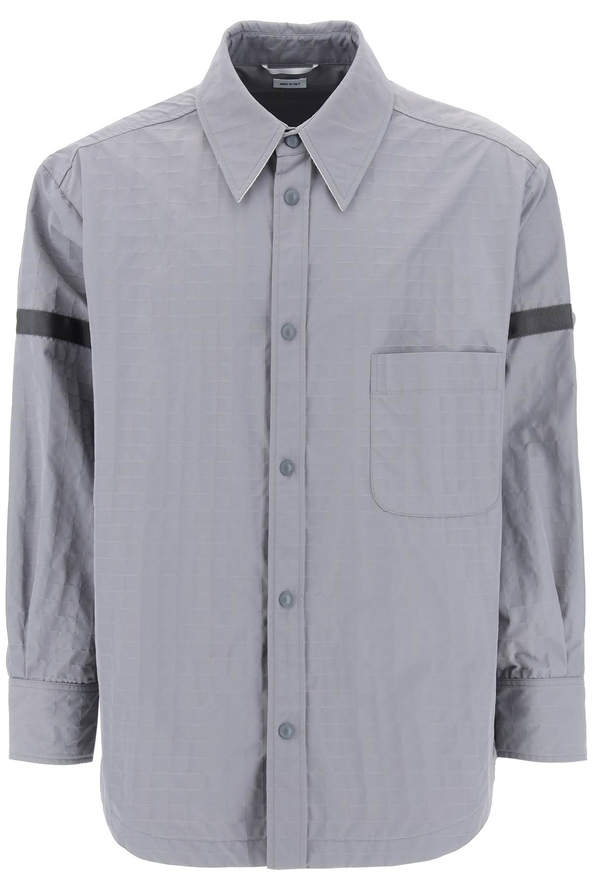 Nylon Ripstop Overshirt In  - Grey