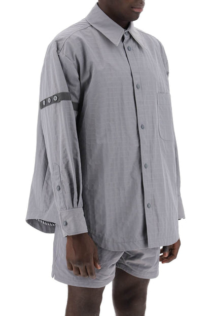 Nylon Ripstop Overshirt In  - Grey