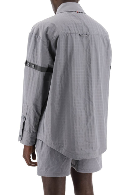 Nylon Ripstop Overshirt In  - Grey