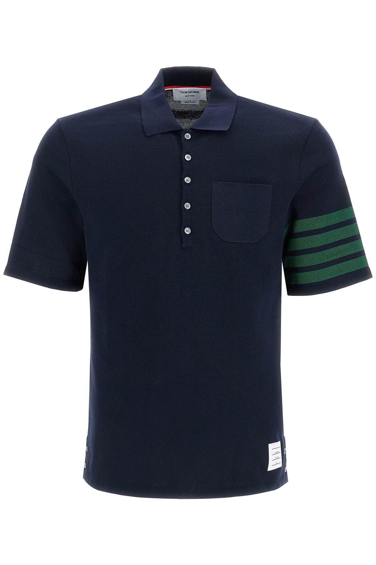 4-bar Polo Shirt  - Blue