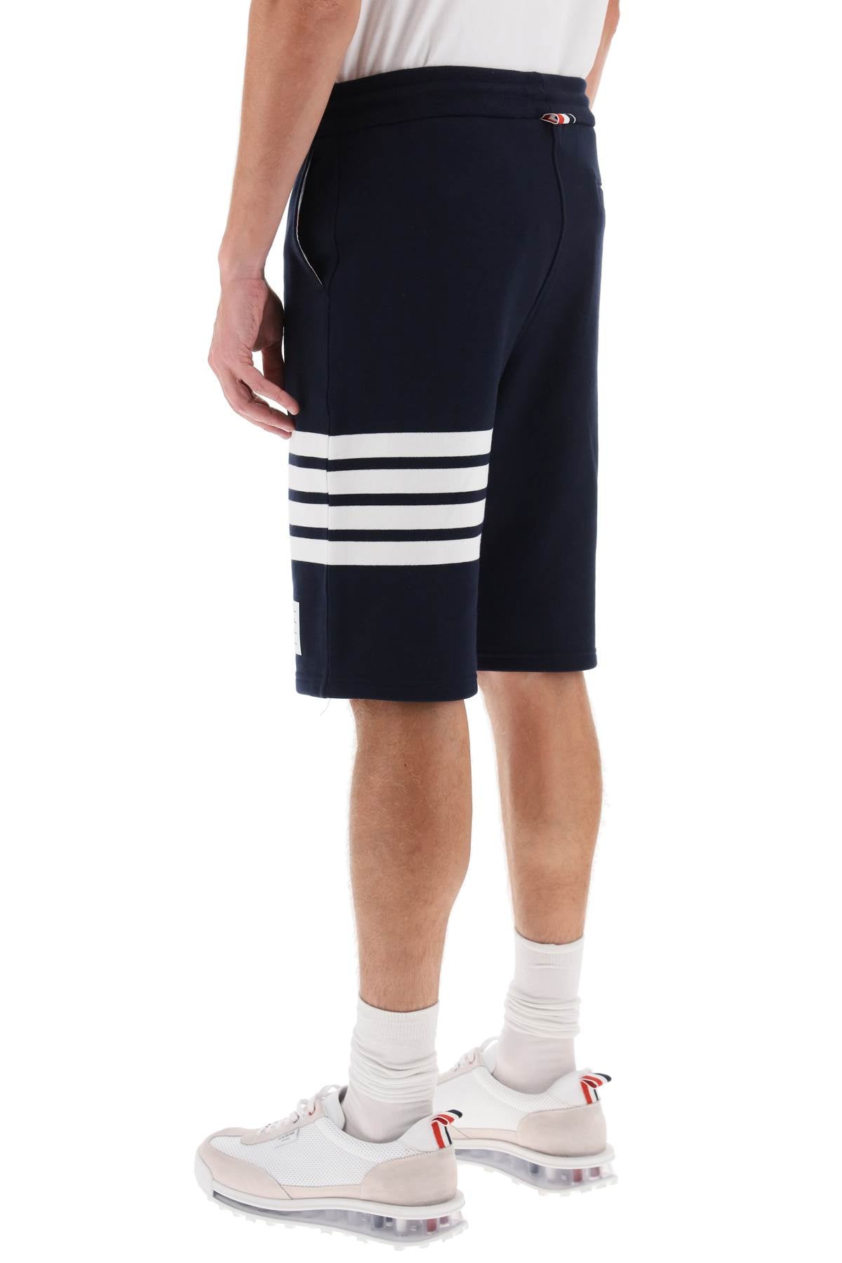 4-bar Sweat Shorts  - Blue