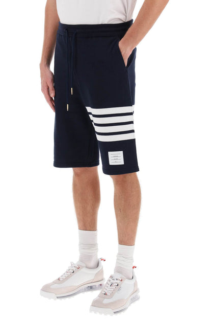 4-bar Sweat Shorts  - Blue