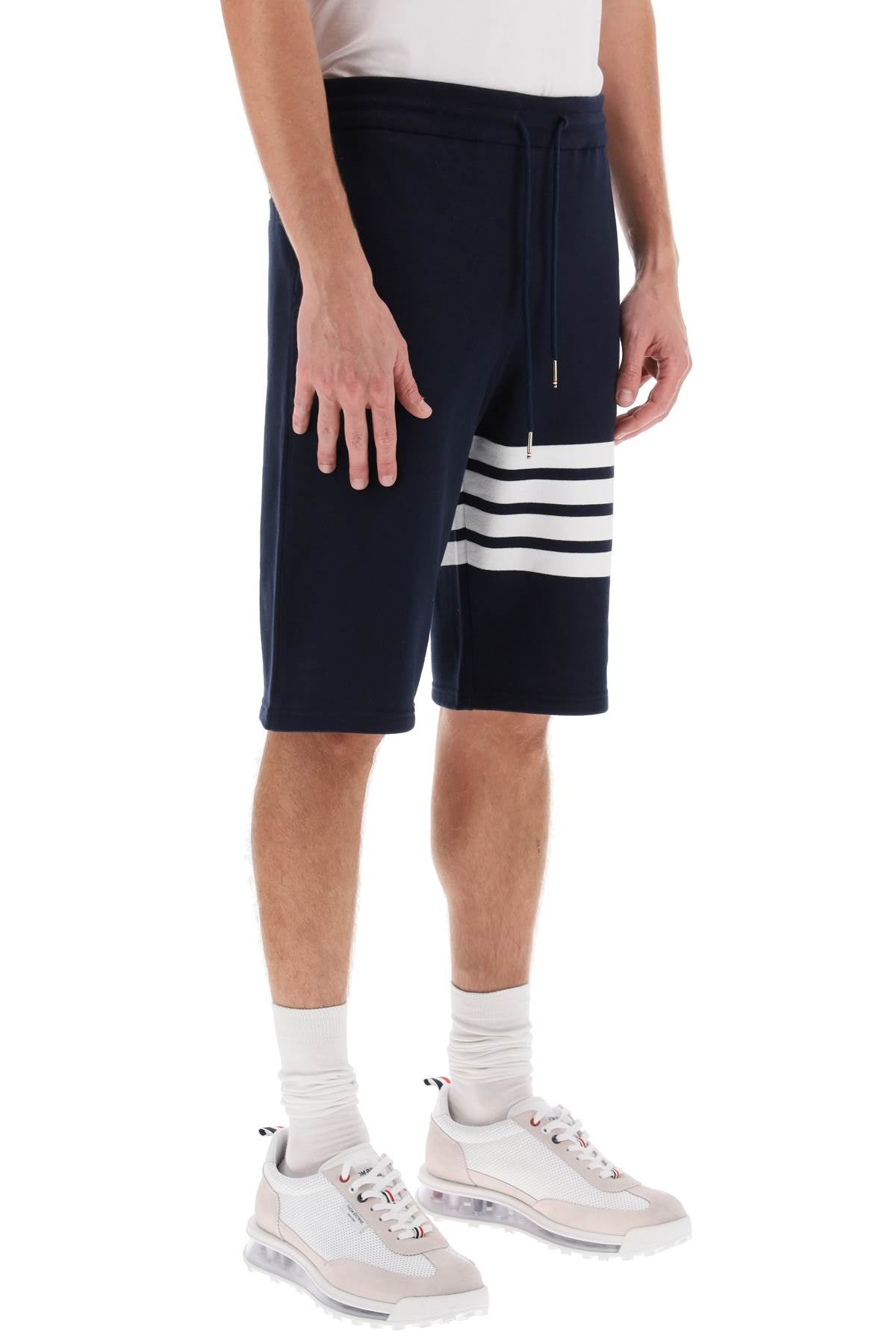 4-bar Sweat Shorts  - Blue