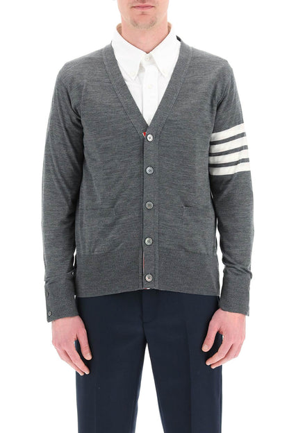 4-bar Cardigan  - Grey