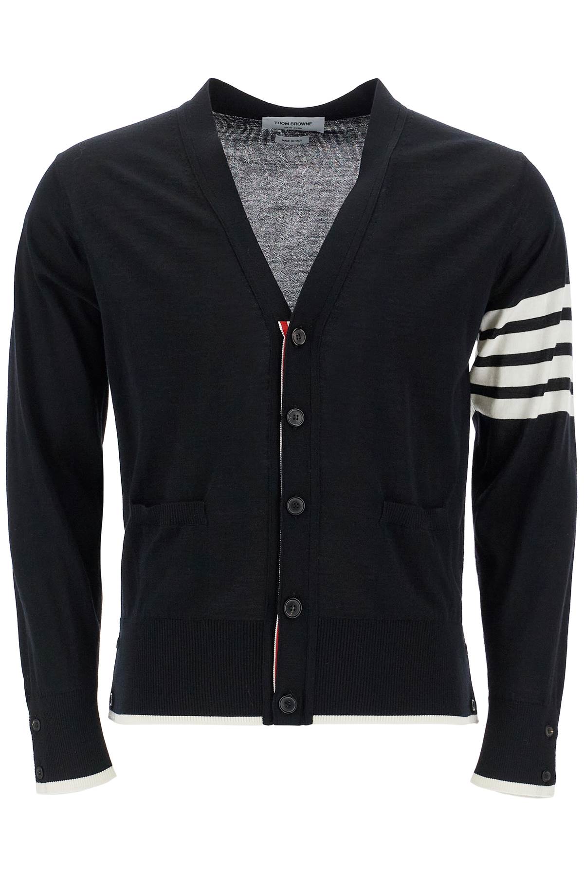 Virgin Wool Cardigan For Women  - Black