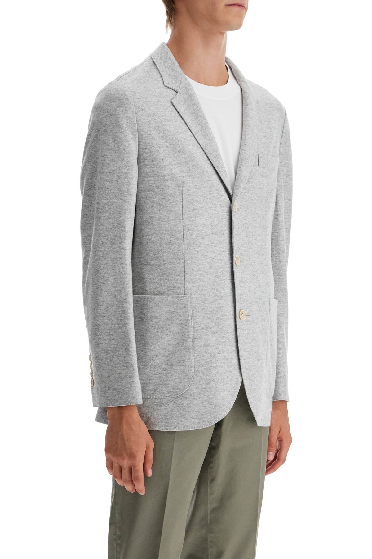 Cashmere Jersey Blazer For A  - Grey