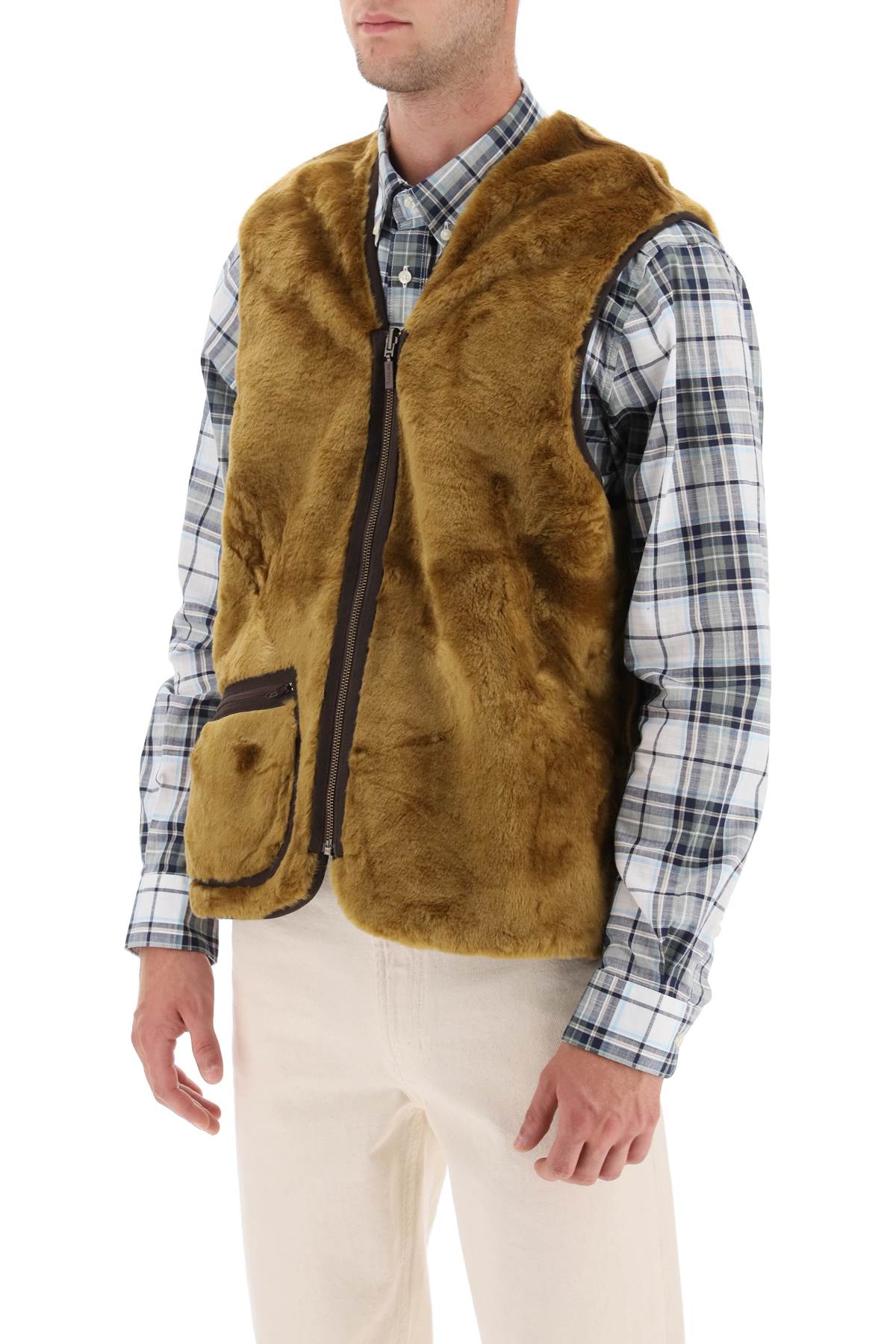 Reversible Vest  - Beige