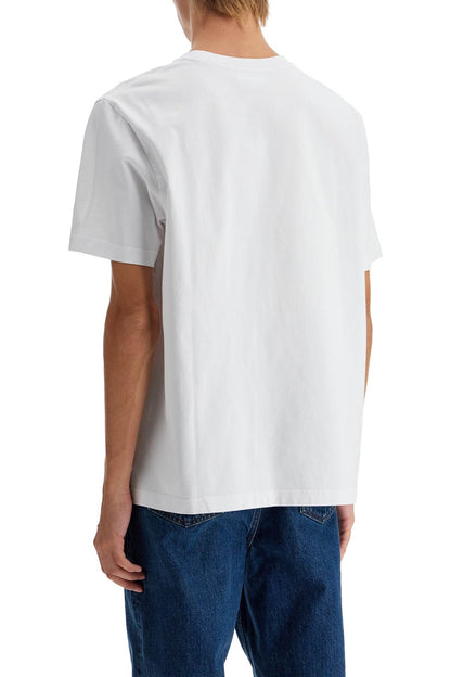 'bold Fox Head Patch T-shirt'  - White