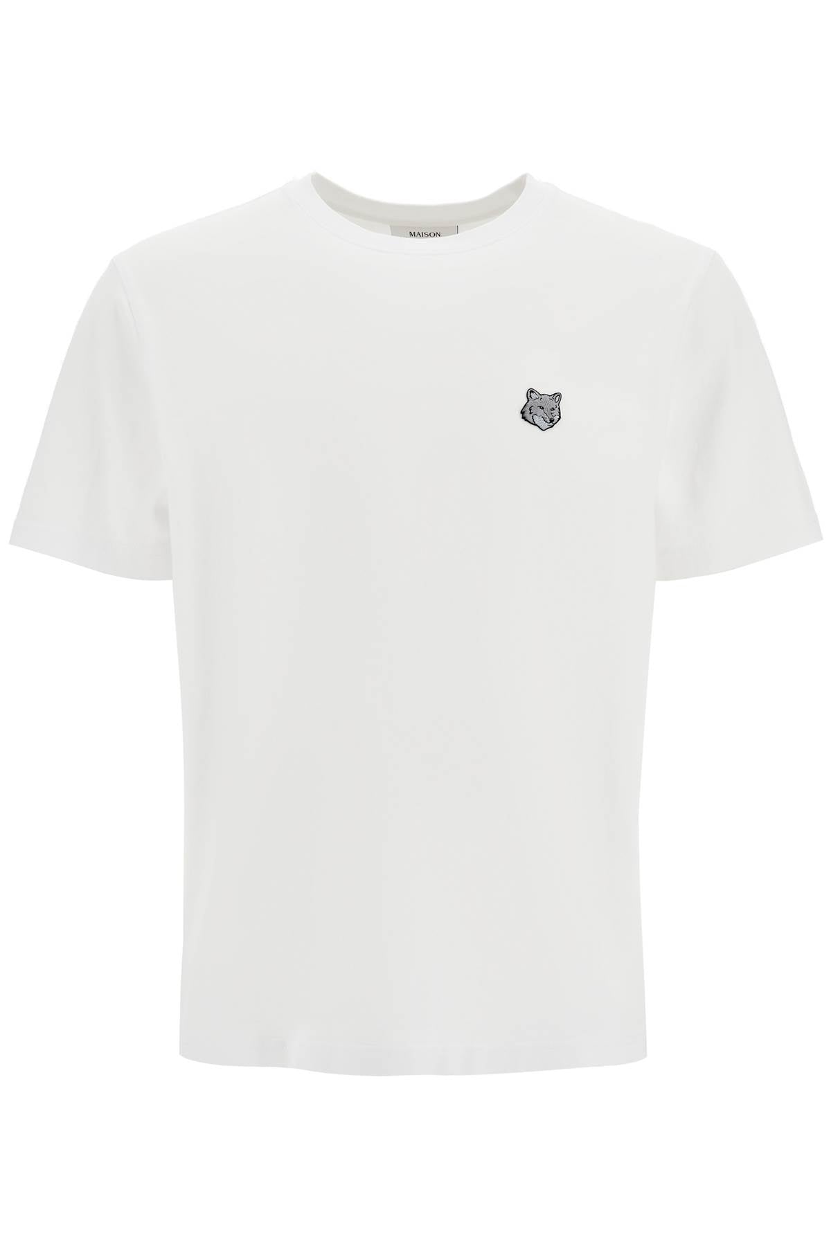 'bold Fox Head Patch T-shirt'  - White