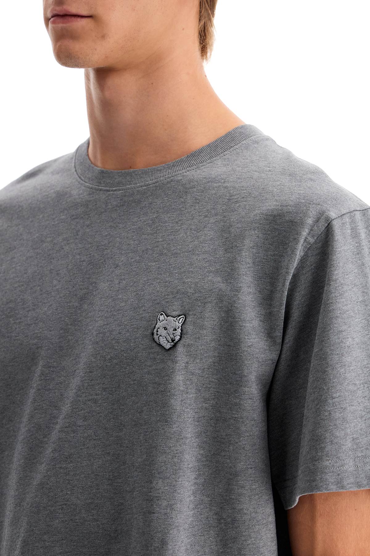 Bold Fox Head T-shirt  - Grey