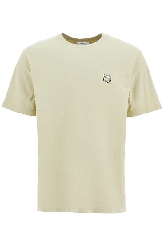 Bold Fox Head T-shirt  - Khaki