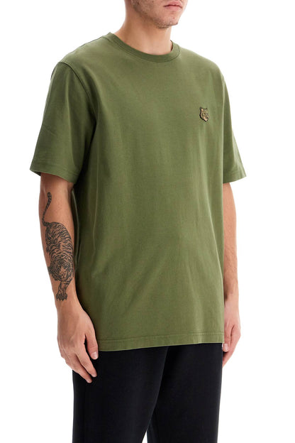 Bold Fox Head T-shirt  - Khaki