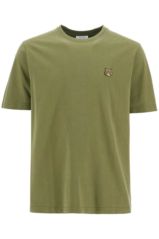 Bold Fox Head T-shirt  - Khaki