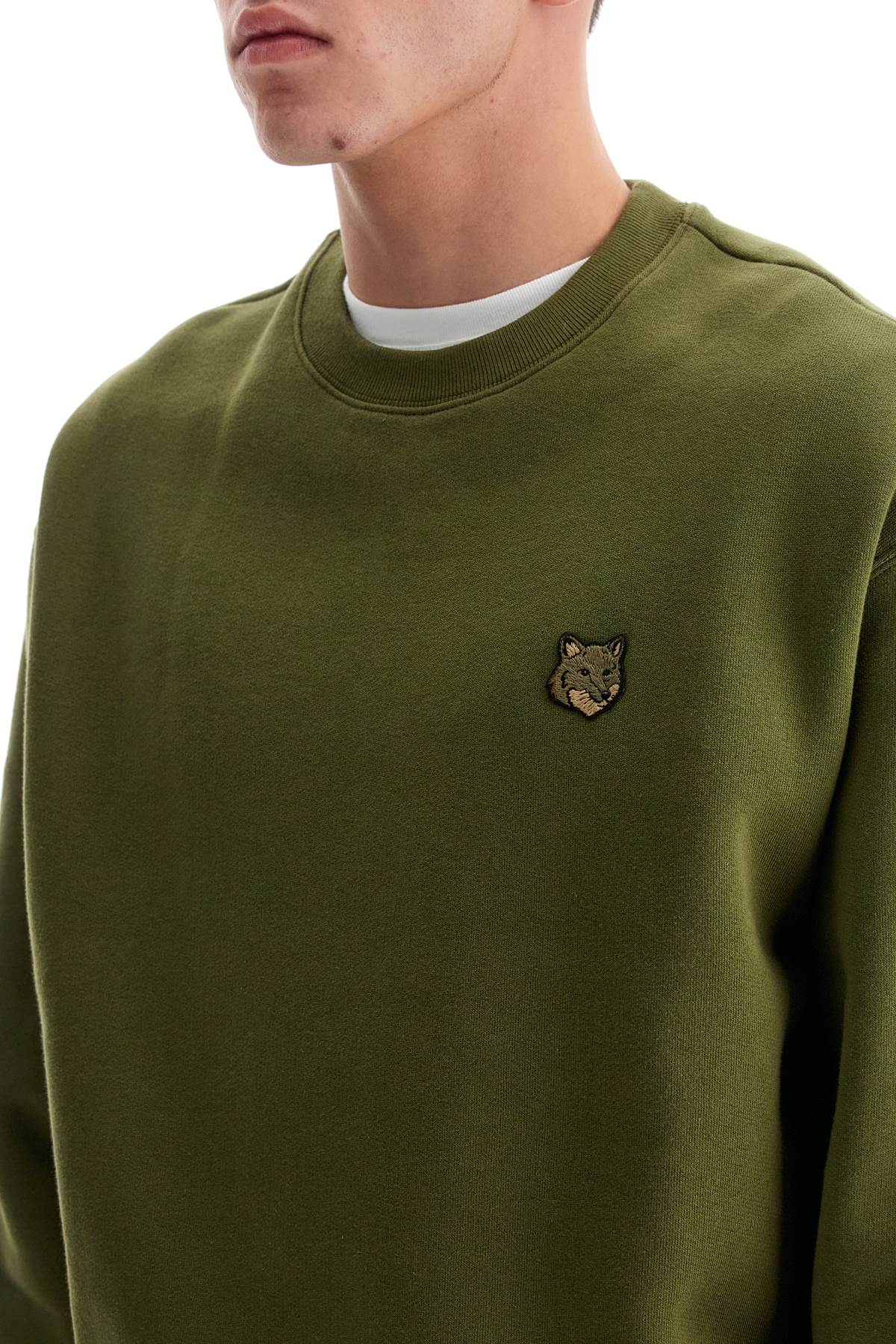 'bold Fox Head Crewneck Sweat  - Green