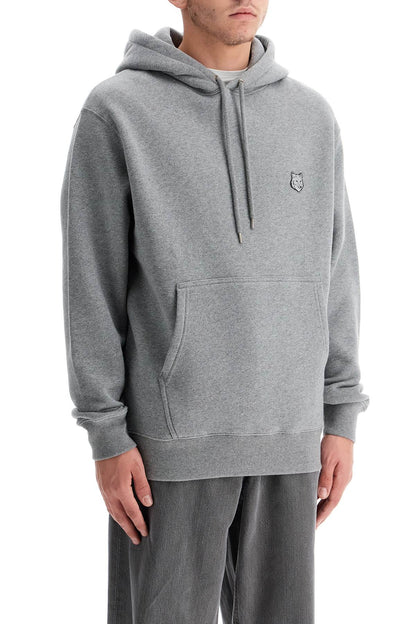 Bold Fox Head Hooded Sweatshirt  - Grey