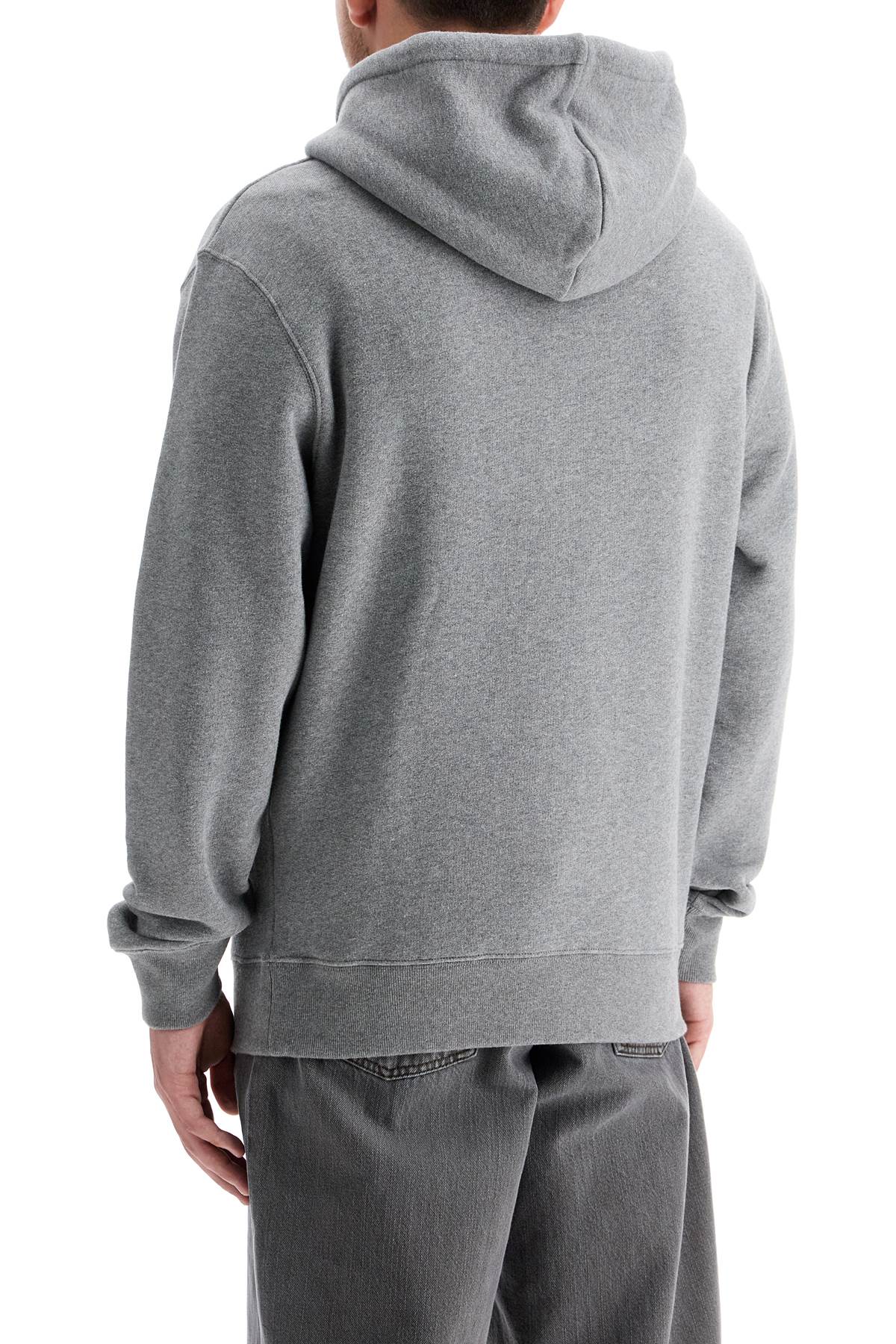 Bold Fox Head Hooded Sweatshirt  - Grey