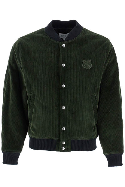 Ranger Green Polyester Bomber With Embroidered Logo  - Green