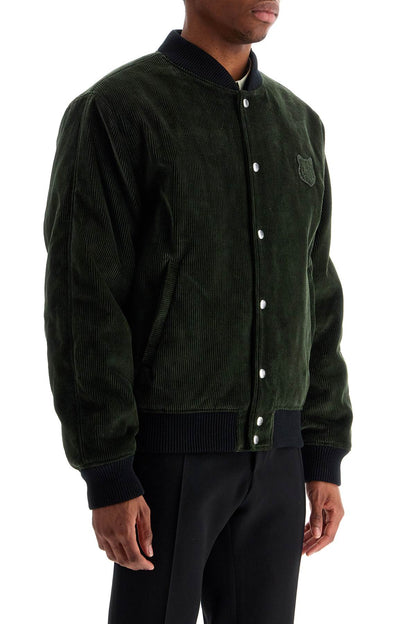 Ranger Green Polyester Bomber With Embroidered Logo  - Green