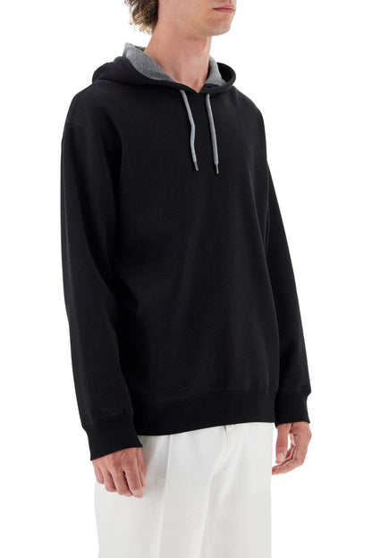 Lightweight Hoodie With Hood  - Black