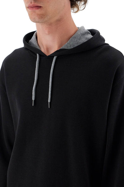 Lightweight Hoodie With Hood  - Black