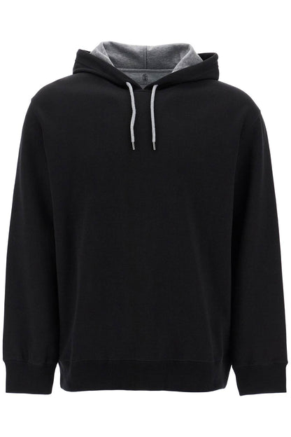 Lightweight Hoodie With Hood  - Black