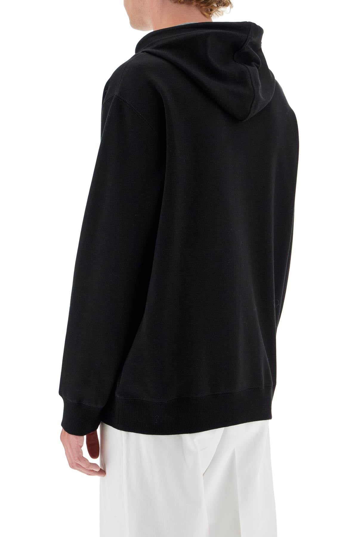 Lightweight Hoodie With Hood  - Black