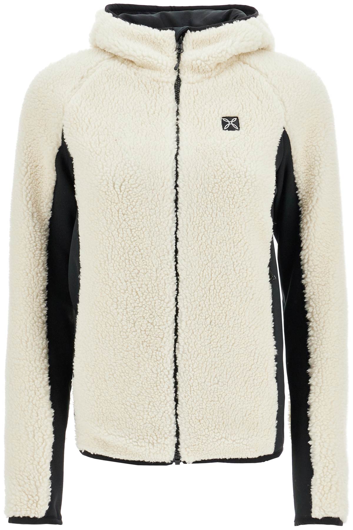 Sherpa Zip-up Sweatshirt  - White