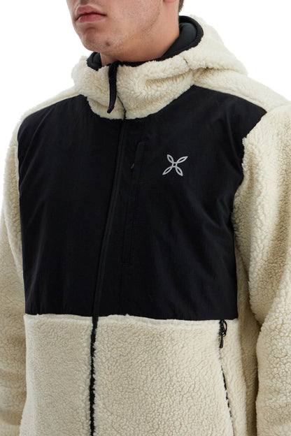 Sherpa Zip-up Hoodie With Hood And  - White