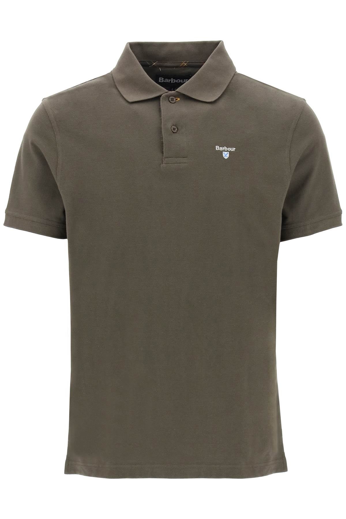 Tartan-trim Polo Shirt  - Verde