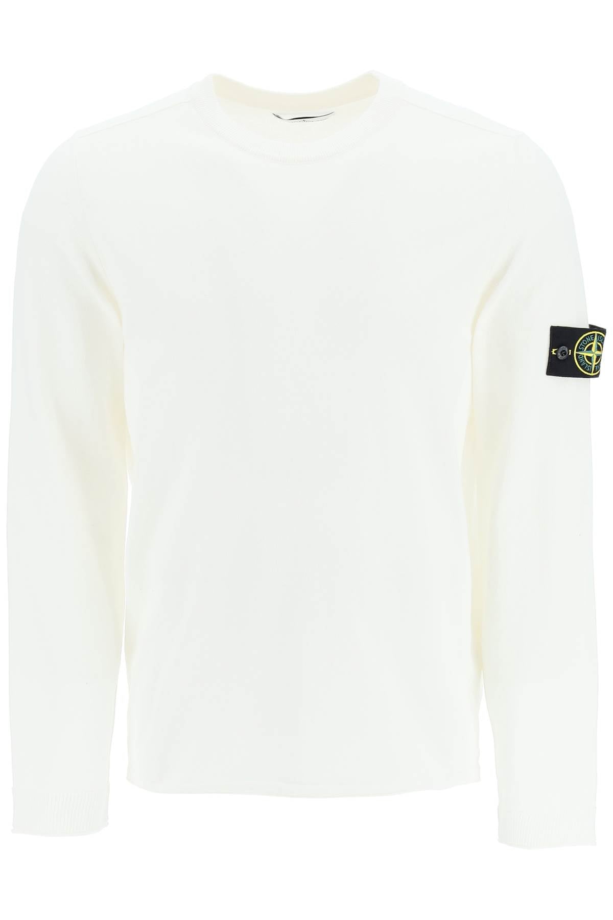 Raw Cotton Sweater  - White