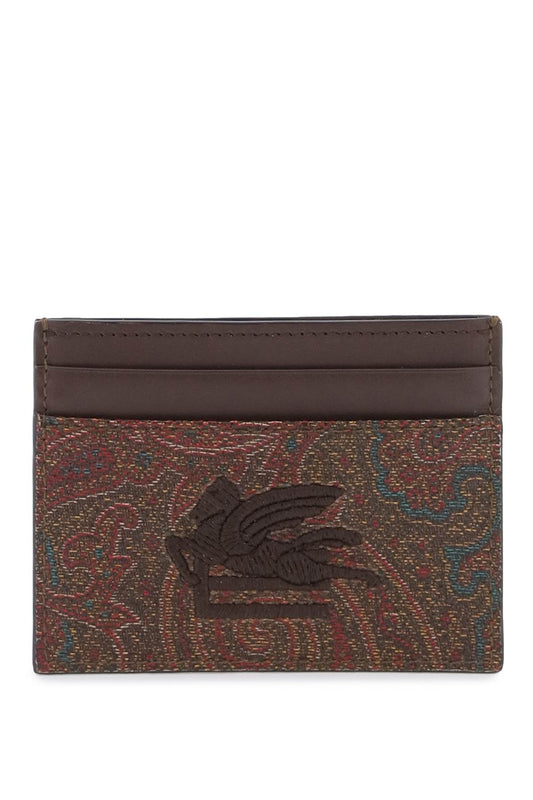 Paisley Card Holder  - Brown