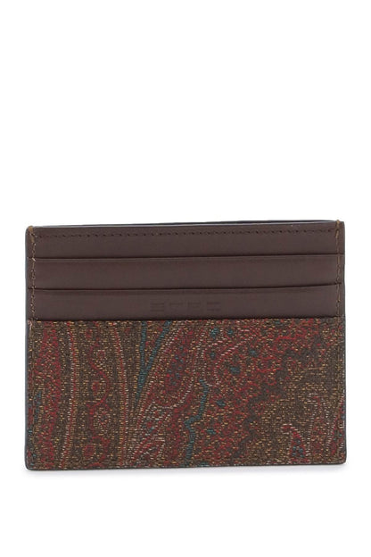 Paisley Card Holder  - Brown