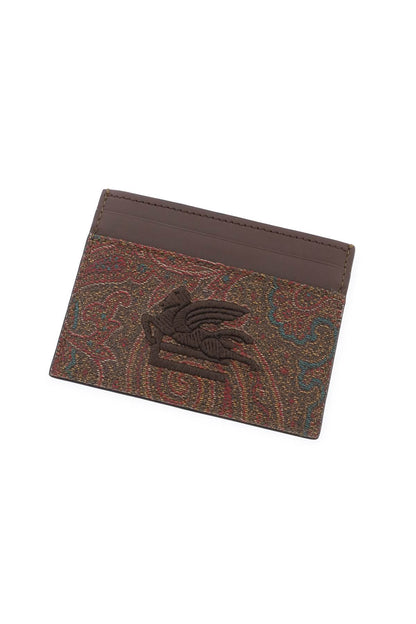 Paisley Card Holder  - Brown