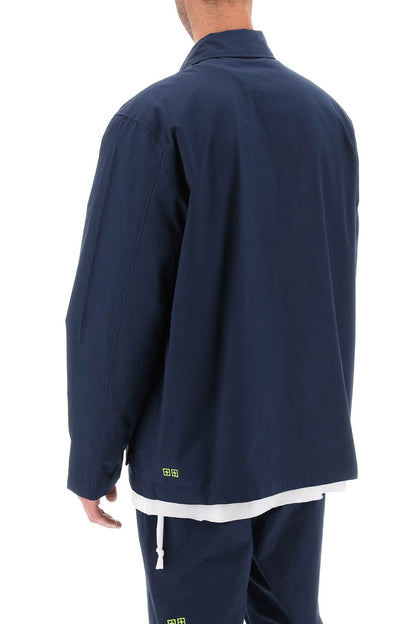 'detonate' Technical Cotton Jacket  - Blu