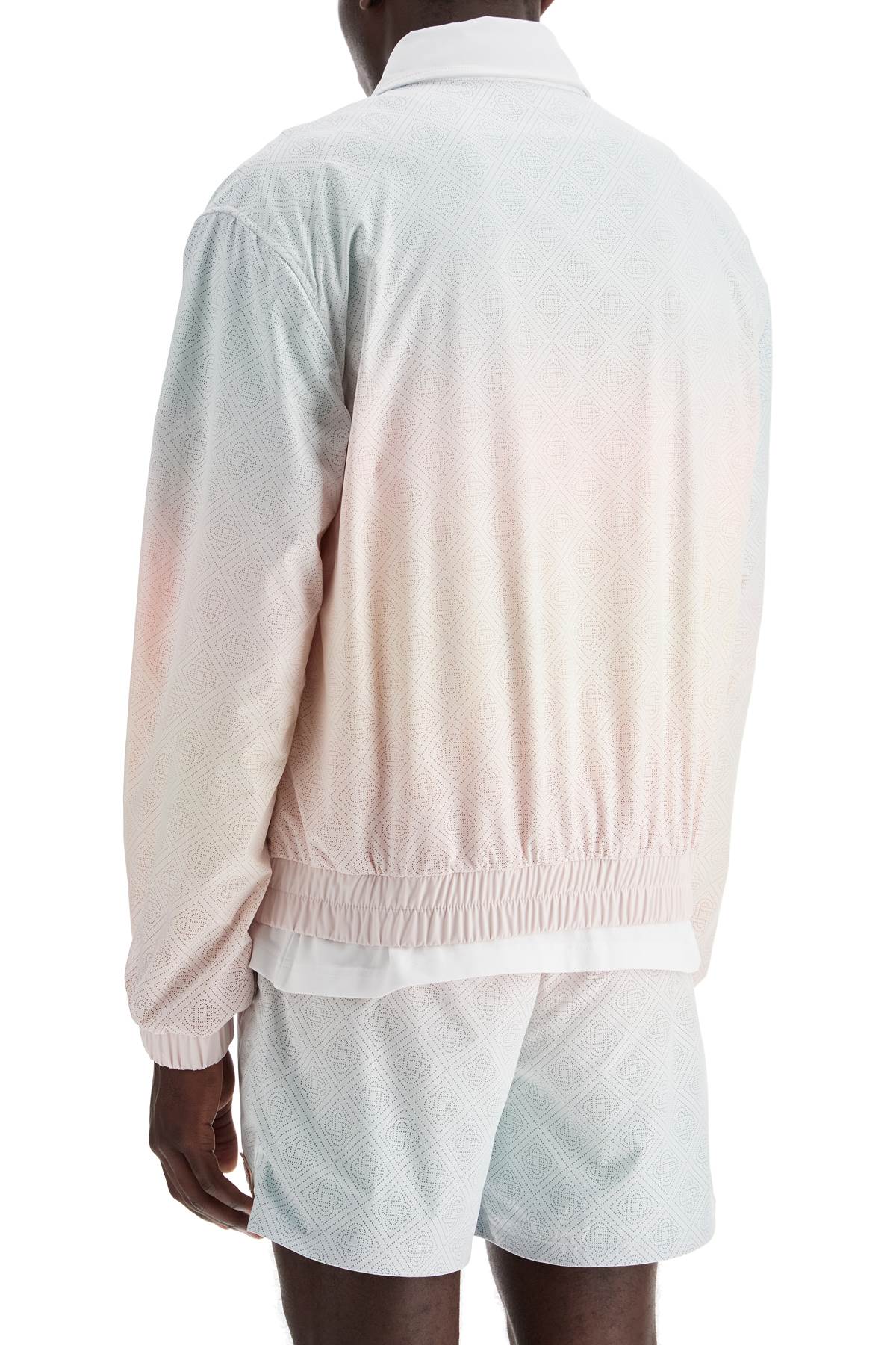 Track Jacket With Laser Degradé Details  - Pink