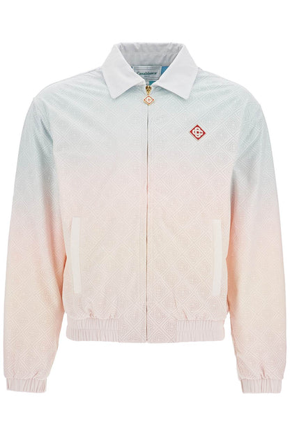 Track Jacket With Laser Degradé Details  - Pink