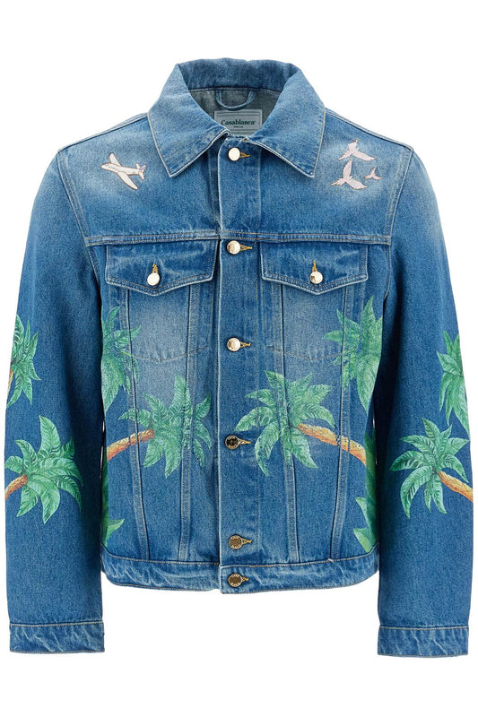 Denim Tennis Club Jacket  - Blue