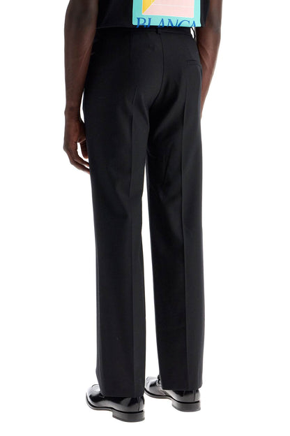 Tailored Slim Fit Trousers  - Black