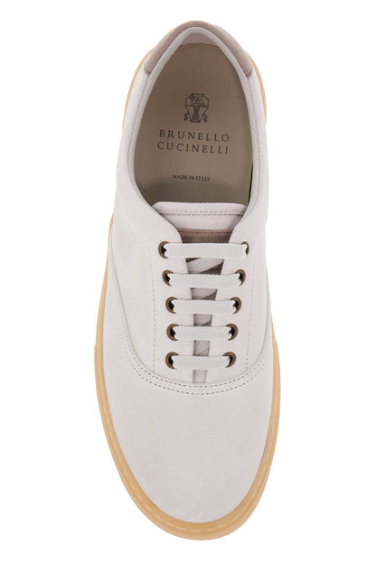 Suede Sneakers  - White