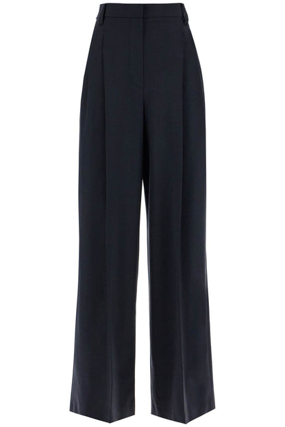 Wide Tropical Luxury Trousers  - Blue